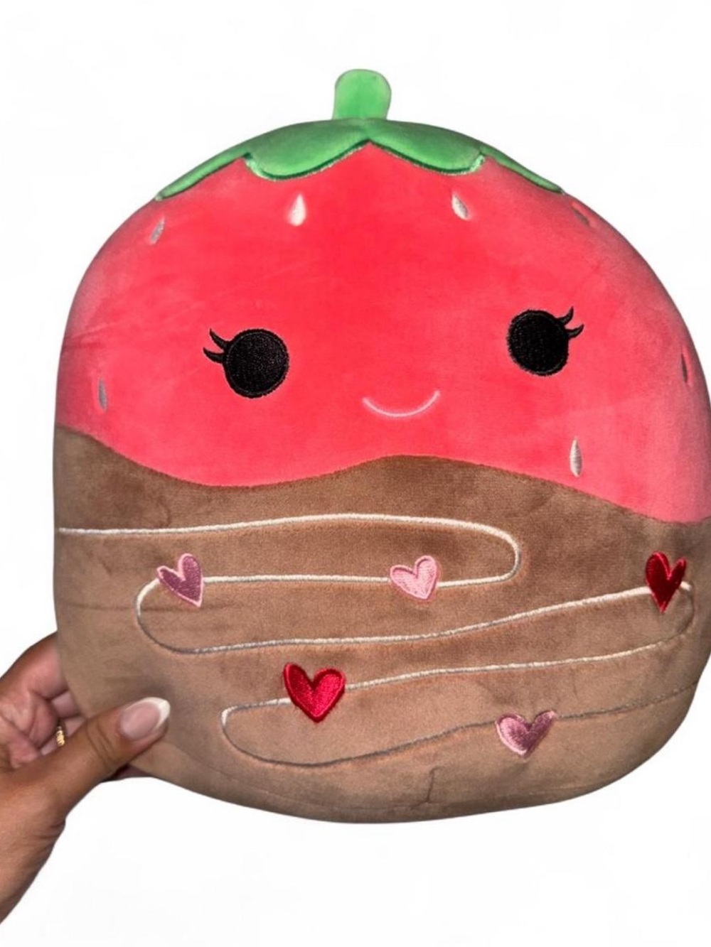10” Scarlet Strawberry Chocolate Dipped Valentines Squishmallow Plush Toy 2025